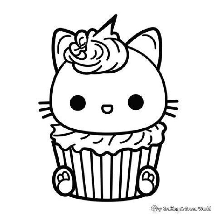 A cat Not a cupcake