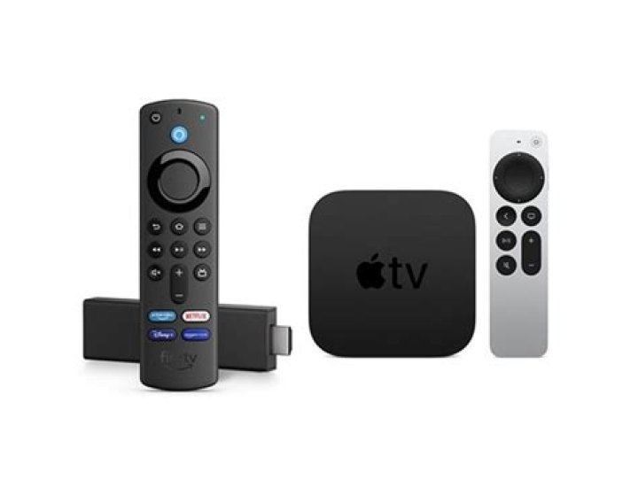Apple TV remote and Fire TV remote