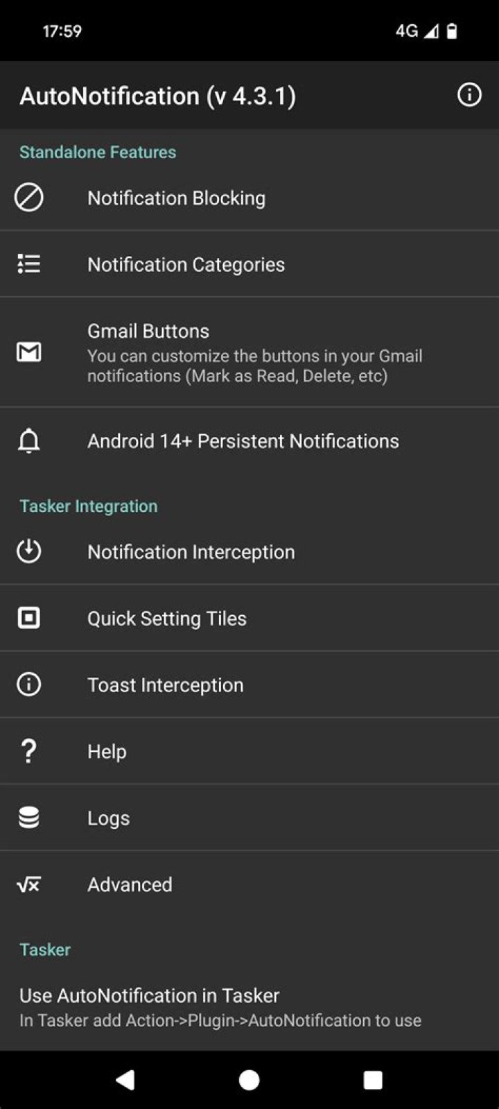 AutoNotification settings. These too can be daunting, but once you get the hang of it, they're infinitely useful.