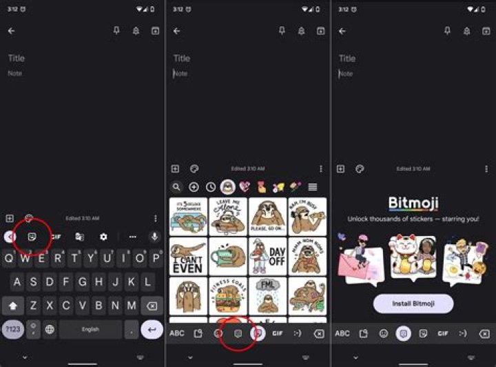 Bitmoji on Gboard