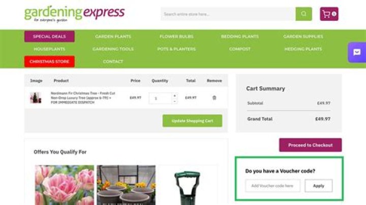 Gardening Express voucher code