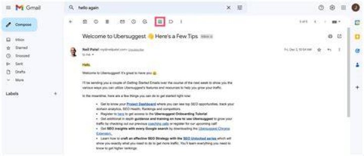 Gmail Archive Confirmation