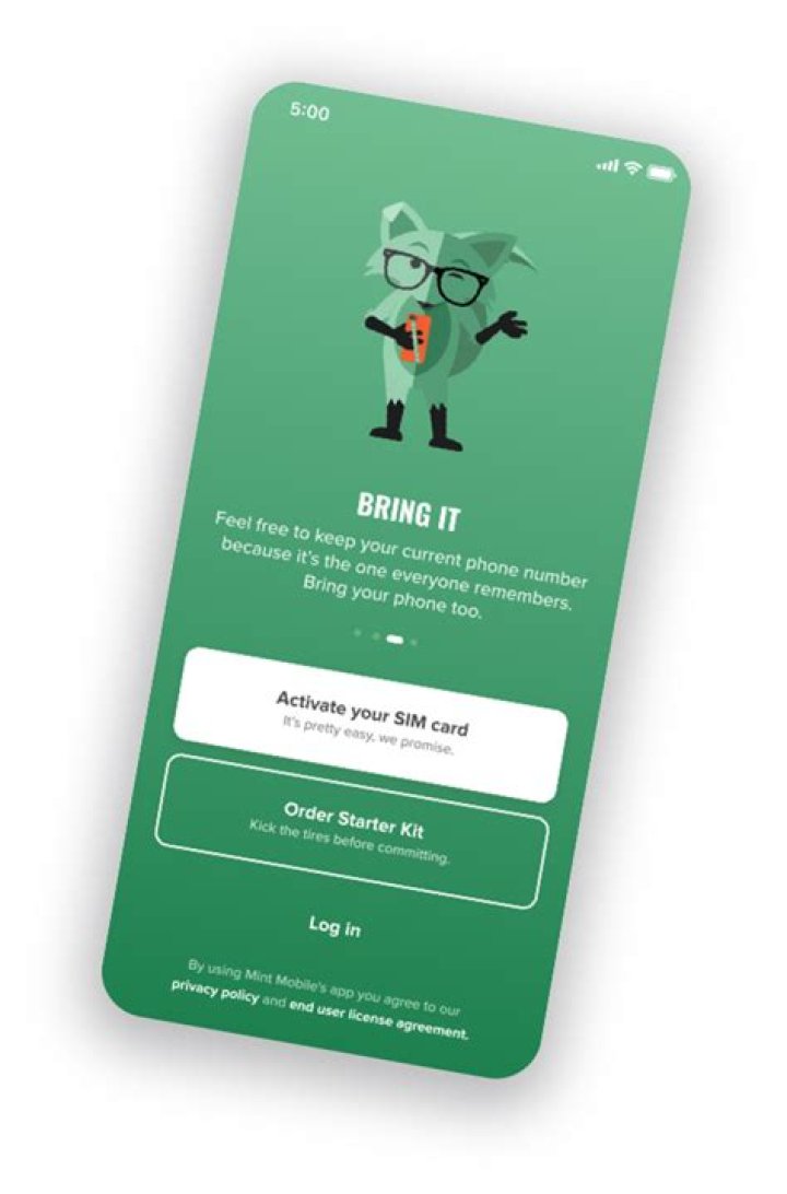 Mint Mobile app