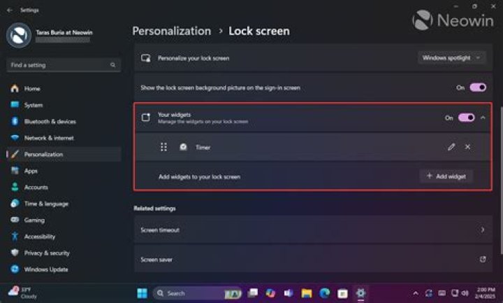 Next Lock Screen from Microsoft