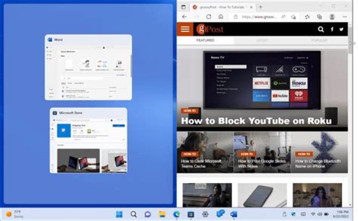 Split screen