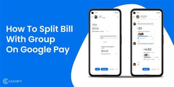 Splitting payments in Google Pay