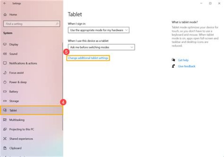 Tablet Mode