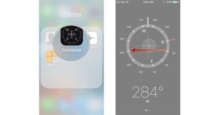 The compass app on the Garmin Instinct 2 Solar