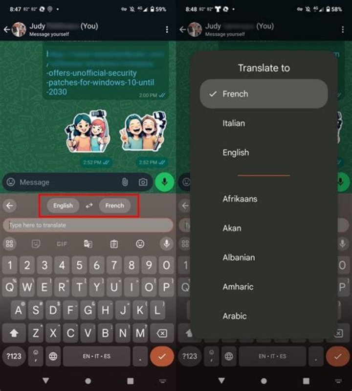 Translate as you type with Gboard